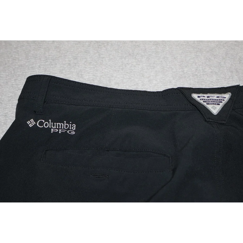 Columbia PFG Shorts Mens 40 Black Performance Fishing Gear Regular Fit